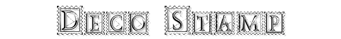 Deco Stamp font
